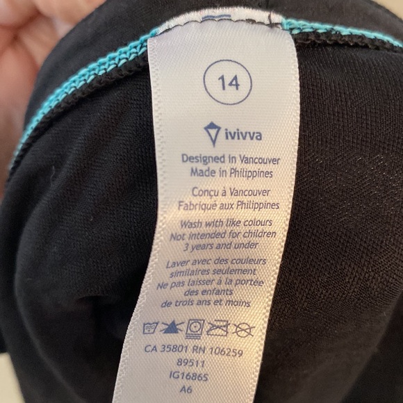 Ivivva Lululemon Mesh with the best black tank top sleeves athletic size 14 - Picture 7 of 9